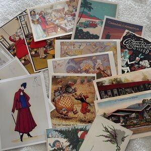 Junk Journal bundle of postcards